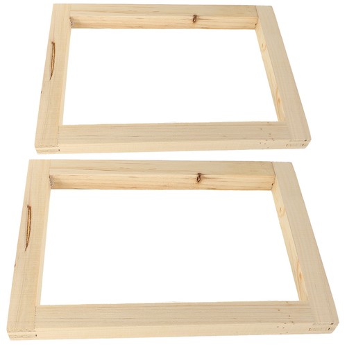 2pcs wooden screen - wooden,