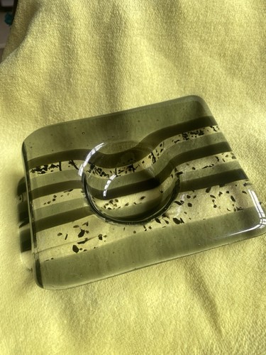 Ashtray fused glass - ashtray, ash