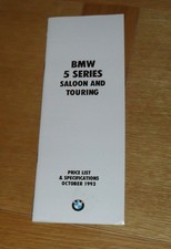 BMW 5 Series E34 Price & Spec