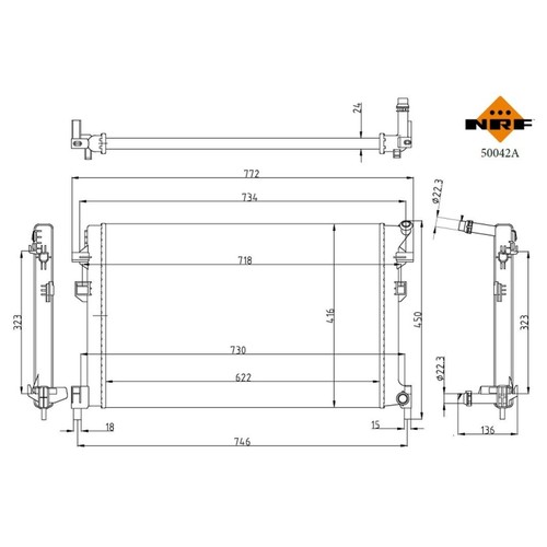 Radiator for audi 8vs - radiator, a3