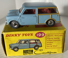 Dinky/199/Austin 7 Mini Countryman /Estate Car/Pale Blue/1:43/MIB. (T1-070)