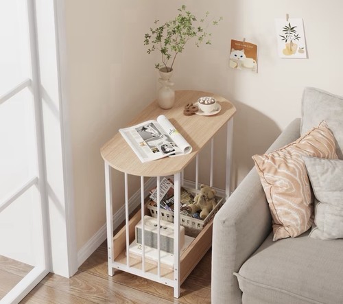 Small end table - oval, side