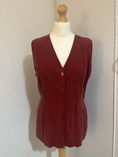 Red Waistcoat UK 12/14 M&S