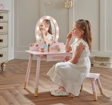 Dimples Wooden Light-Up Vanity