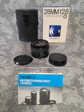 BOXED Yashica ML 28mm f2.8 - Contax/Yashica C/Y Mount Wide Prime Lens - V.G.C.