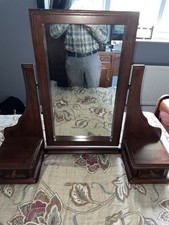 Solid wood detachable dress dressing table mirror with drawers 