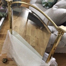Vintage Arched Mirror Large Antique Brass style