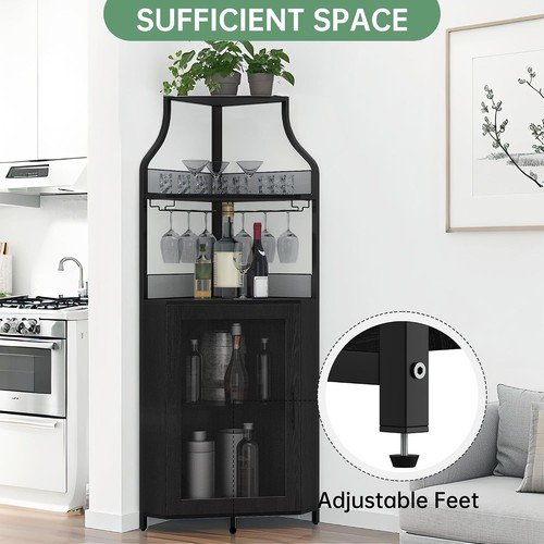 Tier corner wine cabinet - corner,