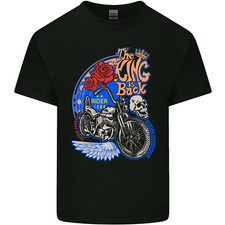 King is Back Custom Chopper Biker Motorcycle Kids T-Shirt Childrens