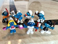 7 Schleich Smurfs, Police