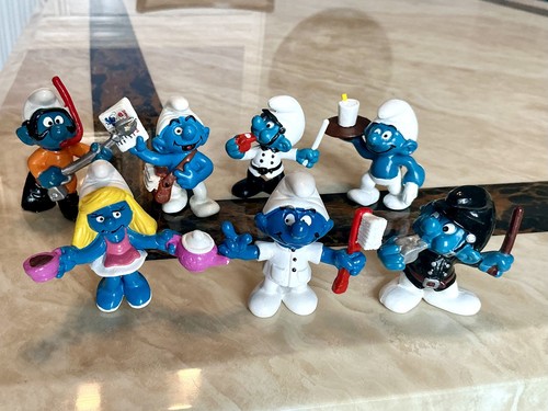Schleich smurfs police - schleich,
