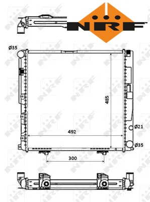Coolant radiator 53876 nrf - coolant,