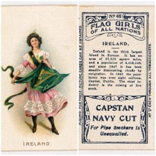 Wills 1908 Flag Girls All