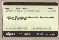 Wigan North Western M02 - APTIS platform ticket - final example from M02