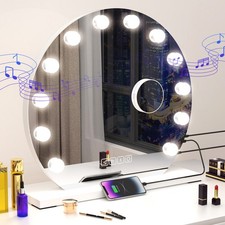 LED Music Makeup Mirror w/