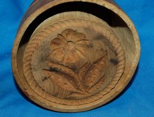 VTG  Carved Wooden Butter Mold