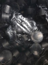 50 x black tube end caps fit