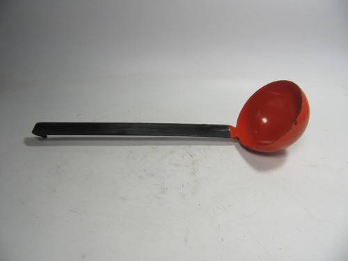 Vintage orange black enamel - vintage,