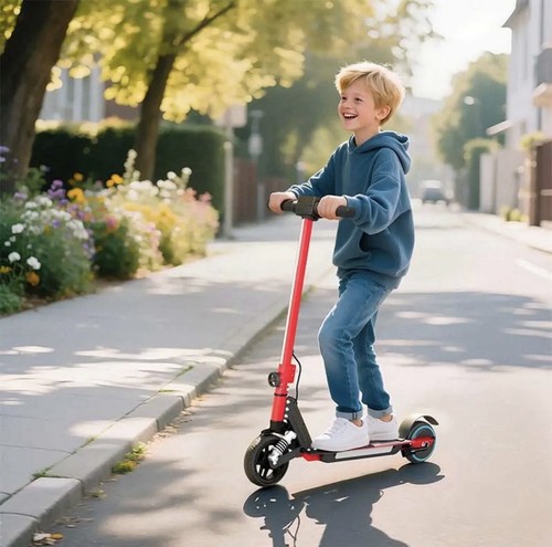 Folding electric scooter - folding, for