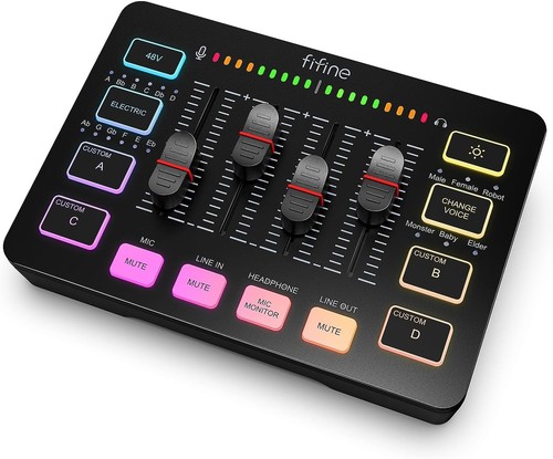 Fifine gaming audio mixer - fifine,