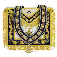 Masonic Past Master Apron Navy