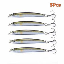 5Pcs Mackerel Pollock Pike Bass Saltwater Fish  Stinger Sea Pencil Fishing Lures