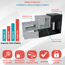 Stalflex - 19" 4U 6U 9U 12U Network Rack Cabinet Wall Mounted Comms Server LAN