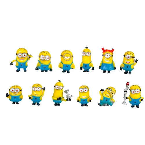 12pcs mini minions despicable - minions,