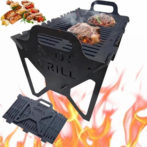 Portable folding charcoal - portable, bbq