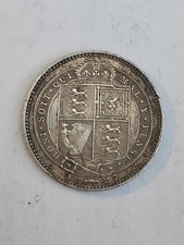 1887 Queen Victoria Jubilee Silver Shilling Coin