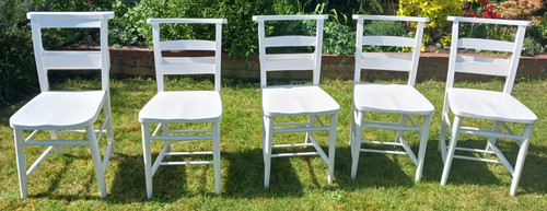 Vintage white painted church