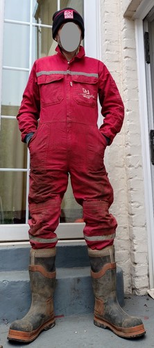 Mens bestas red hivis - red, offshore