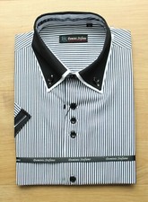 Mens Contrast Double Collar