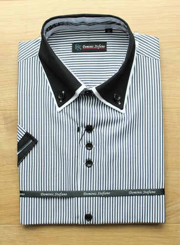 Mens contrast double collar - double,