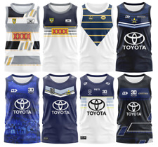 RUGBY MEN's RETRO VEST North Queensland Cowboys NRL JERSEY S-5XL
