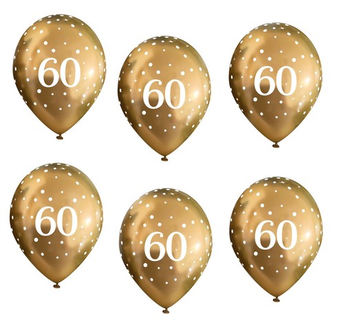 60th birthday party balloons - birthday,