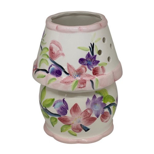 Vtg hand painted floral - vtg,