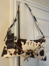 Black & White Cow Print Charm