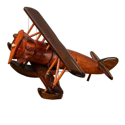 Wooden vintage plane model - plane,
