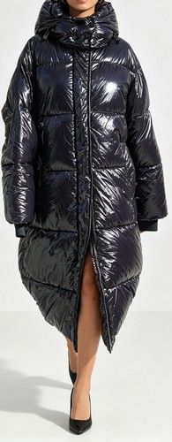 Zara long shiny puffer coat - long,