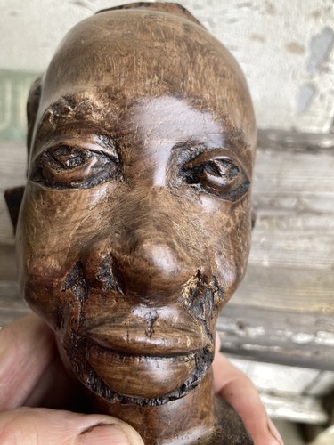 Vintage wooden african art - vintage,