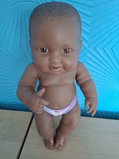 Berenguer Black Baby Doll Life Like 13" Wearing Knickers