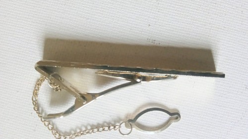 Vintage tie clip with - tie,
