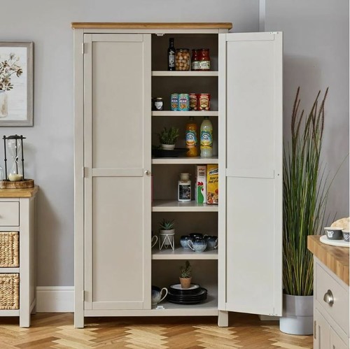Pantry cupboard cotswold - cupboard, grey