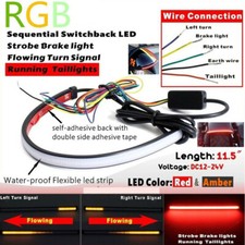 Motorcycle flexible led - flexible, rear