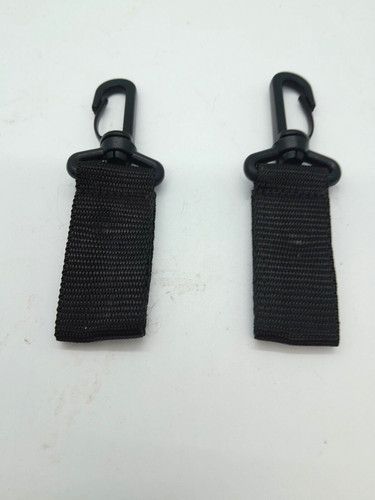 Belt keeper with - with, carabiner