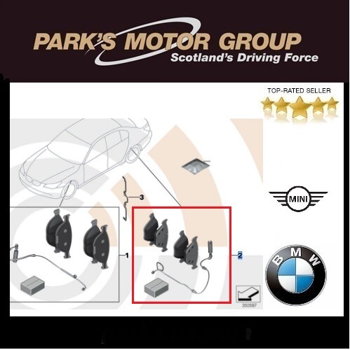 Bmw genuine rear brake - rear, &