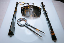 Original Art Deco Faux Tortoishell Lorgnettes Hair Combs Collection (4)