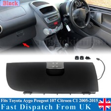 RHD Glove Box Lid Cover Black For 2005-2015 Toyota Aygo Peugeot 107 Citroen C1