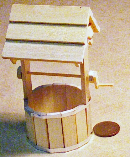 Dolls house wooden garden - house,
